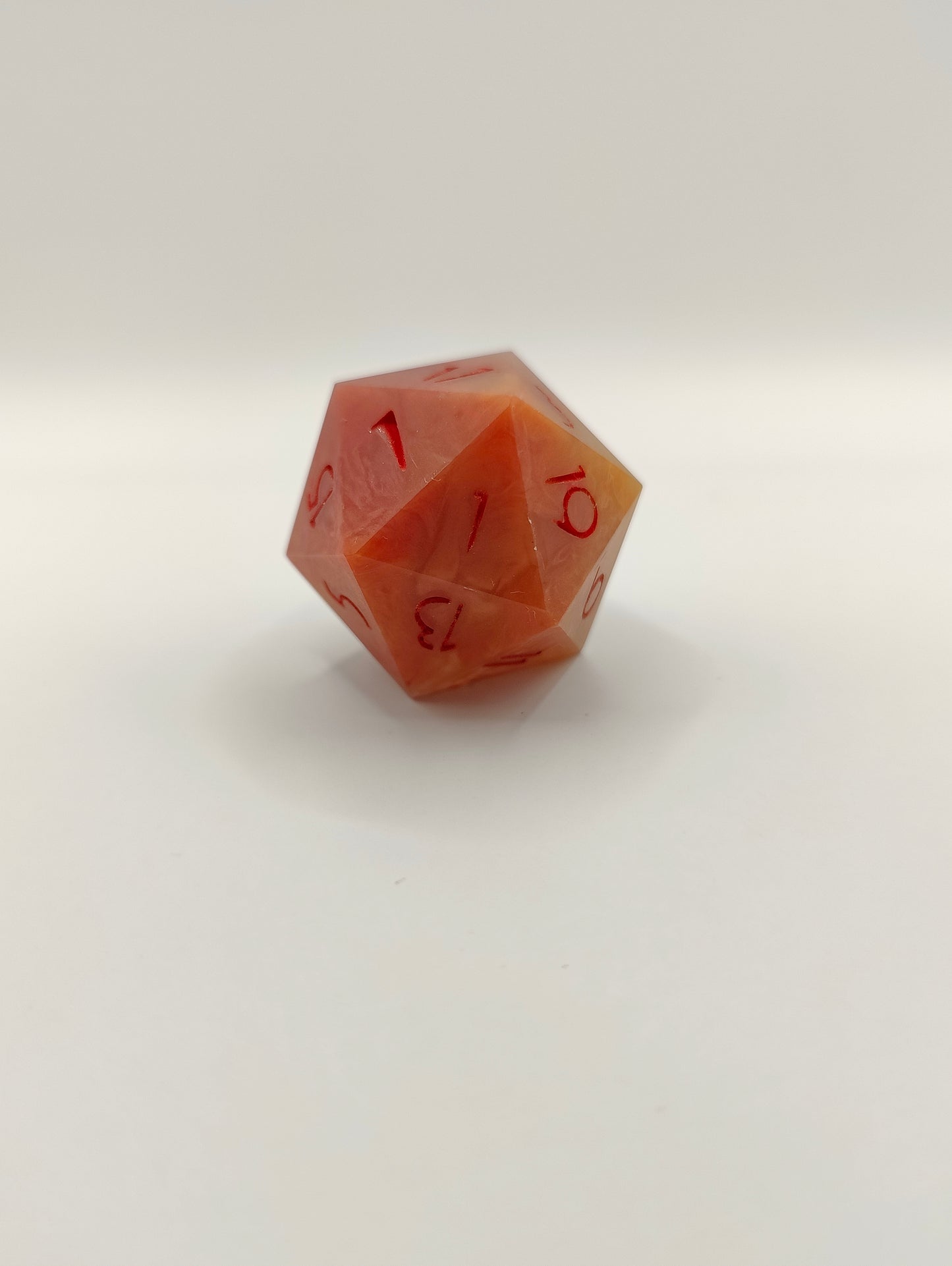 Handmade single D20: Celestial Forge, matte finish