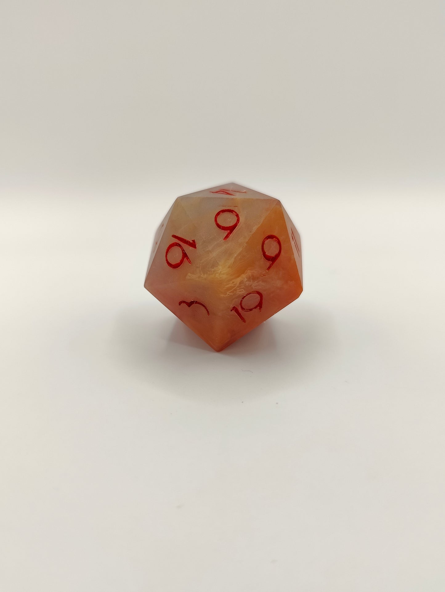 Handmade single D20: Celestial Forge, matte finish