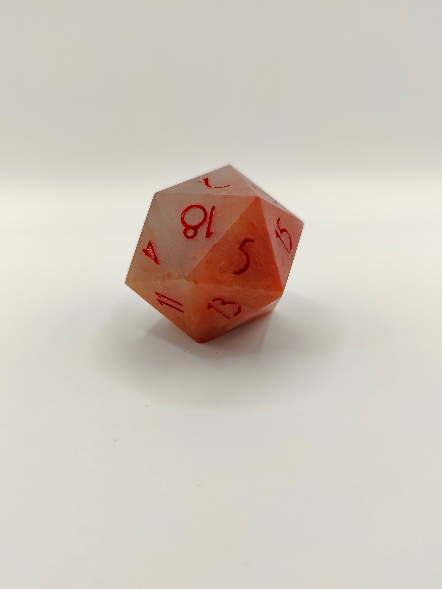 Handmade single D20: Celestial Forge, matte finish