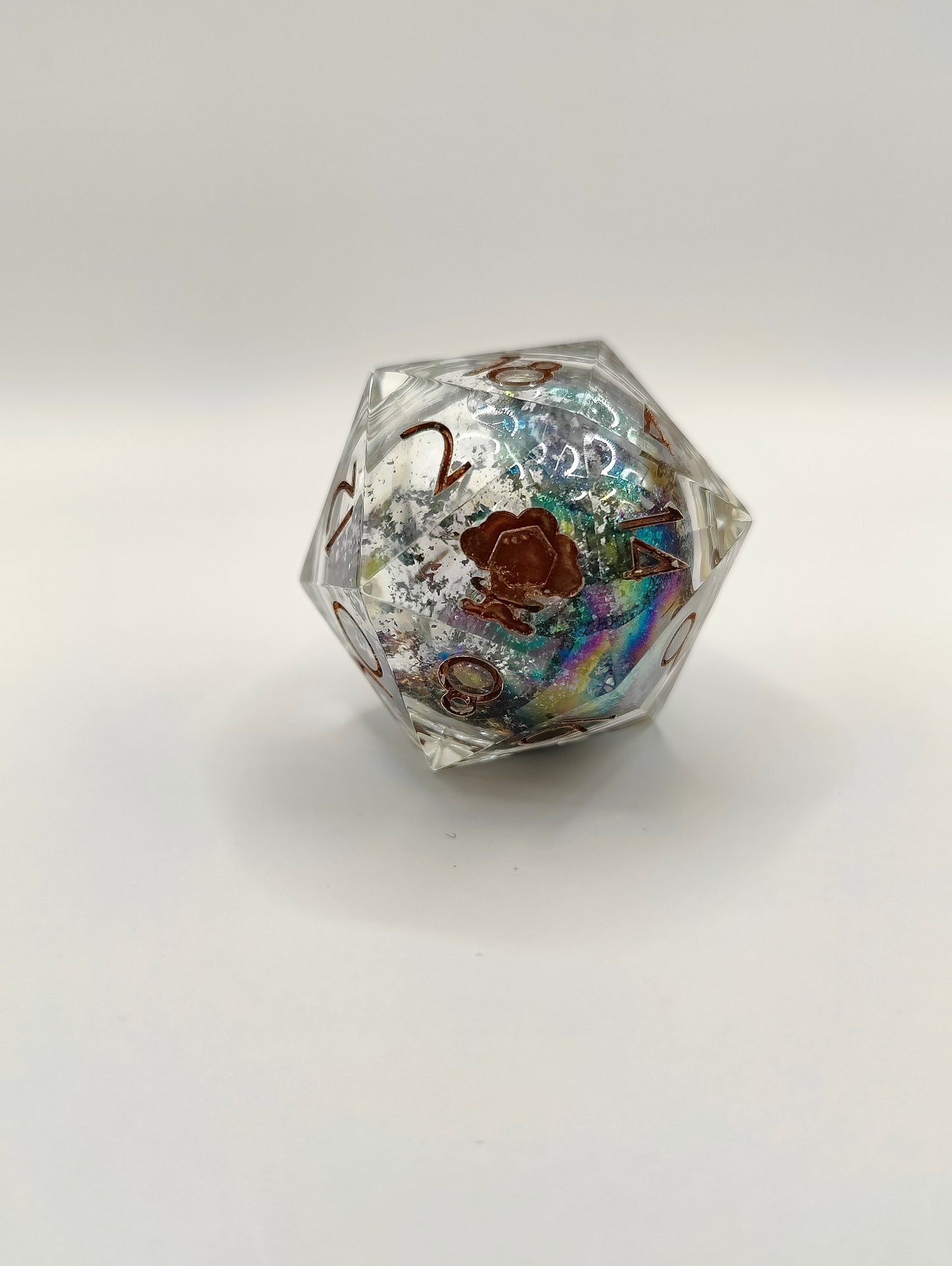 Handmade liquid core 30 mm D20: Mystical forest