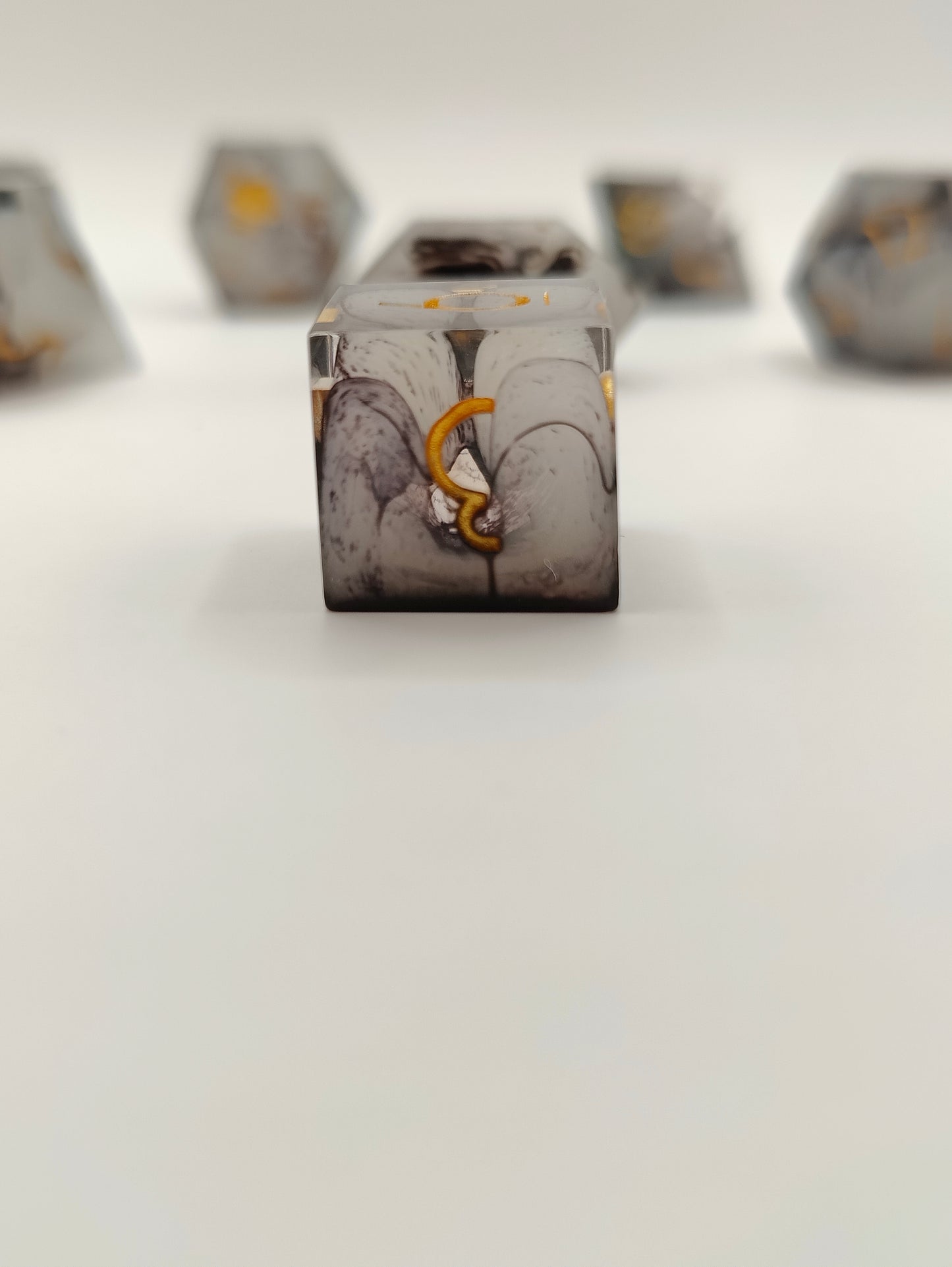 Handmade dice set: Threads of fate