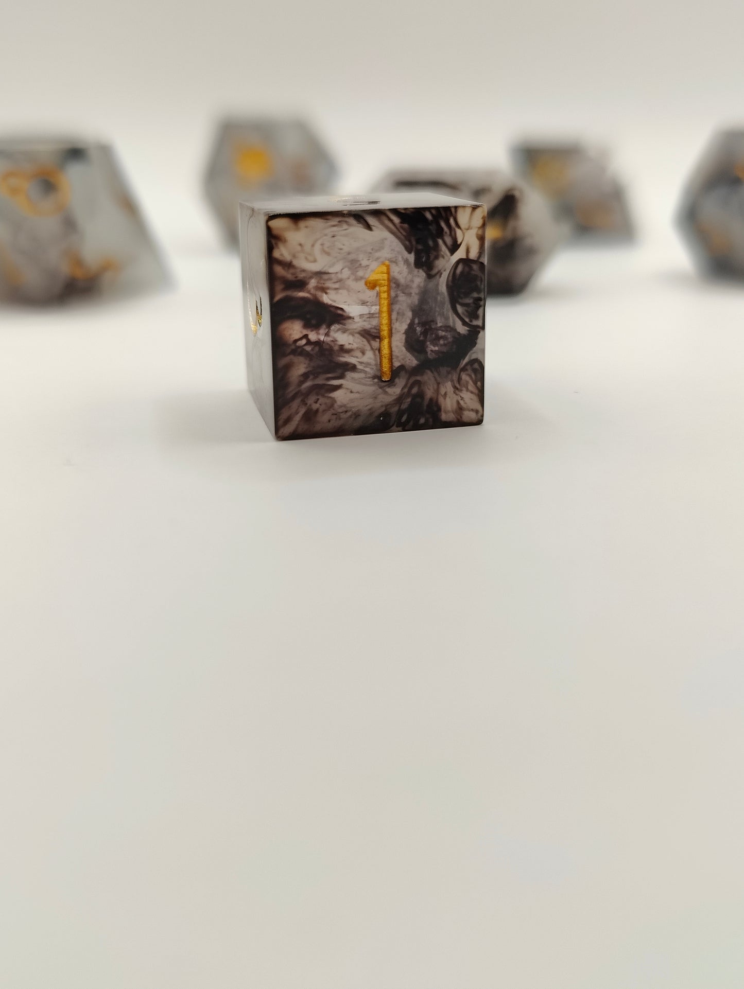 Handmade dice set: Threads of fate