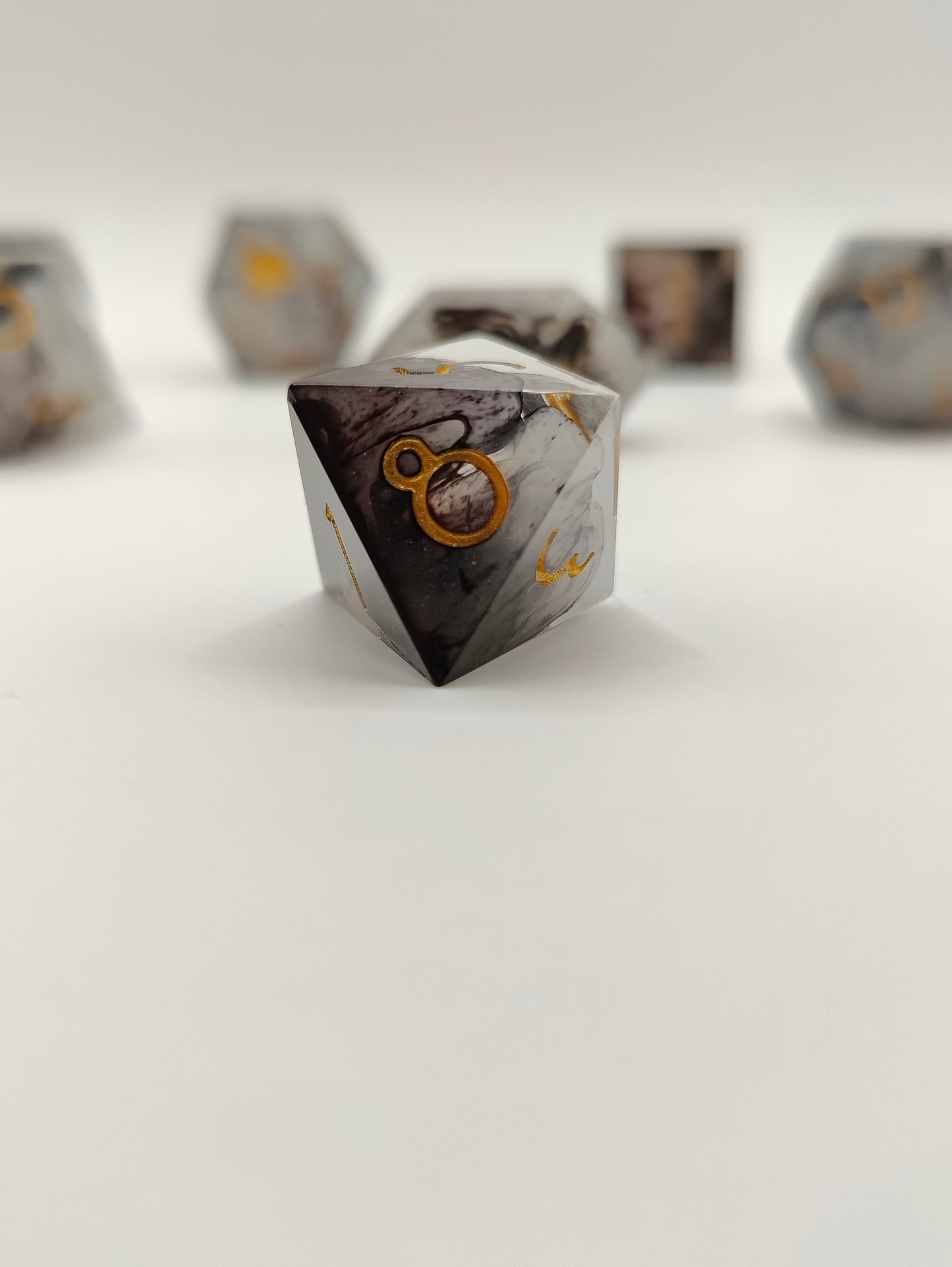 Handmade dice set: Threads of fate