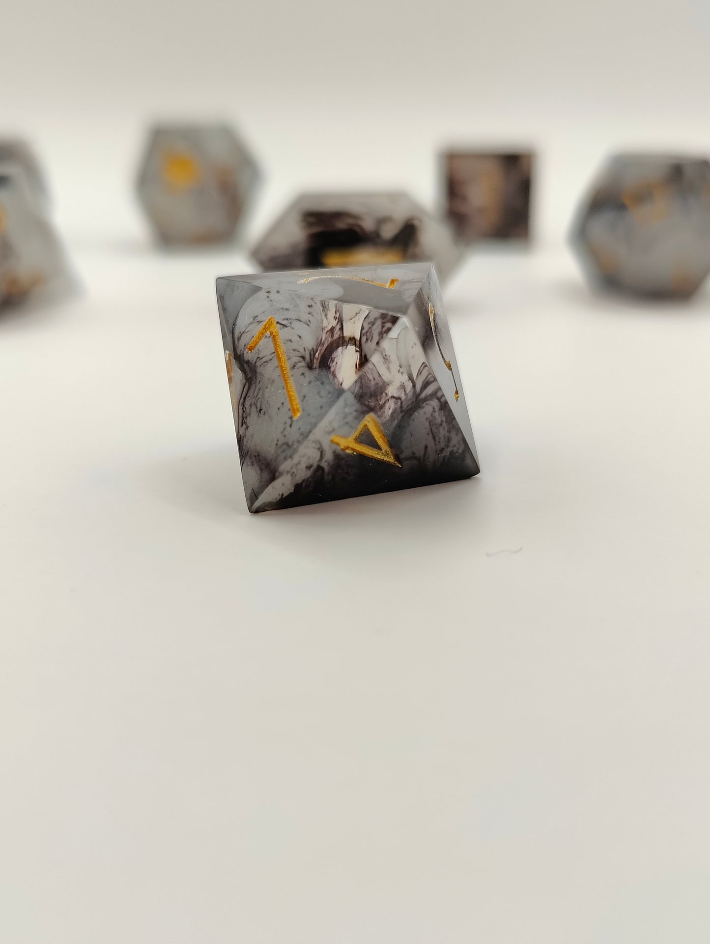 Handmade dice set: Threads of fate