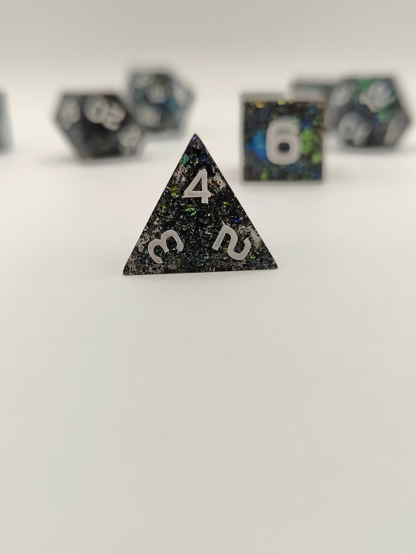 Handmade dice set: Enchanted forest