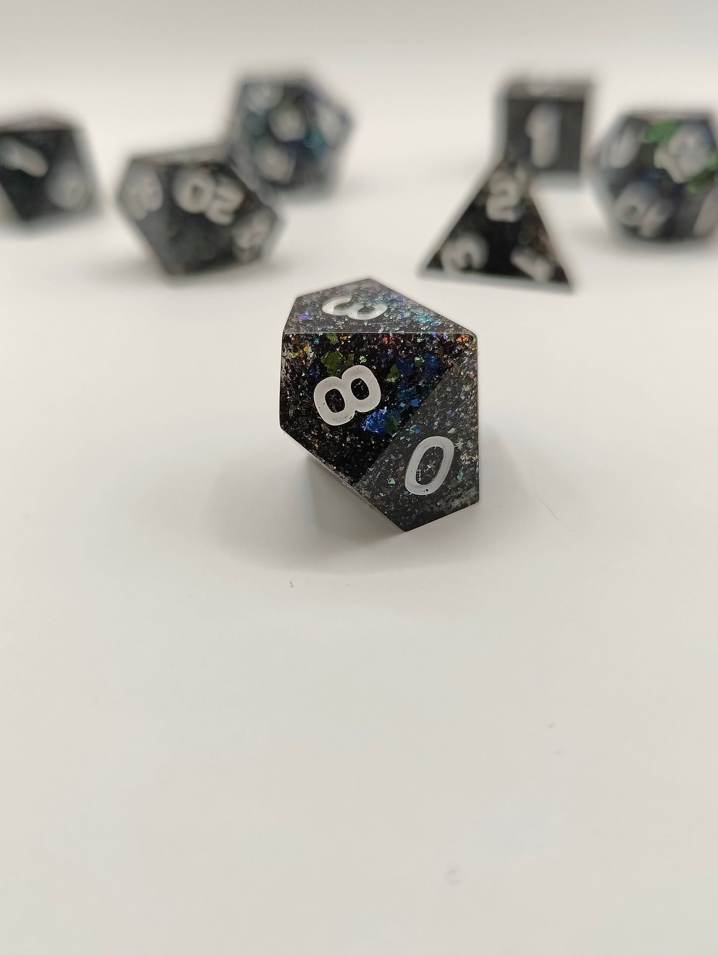 Handmade dice set: Enchanted forest