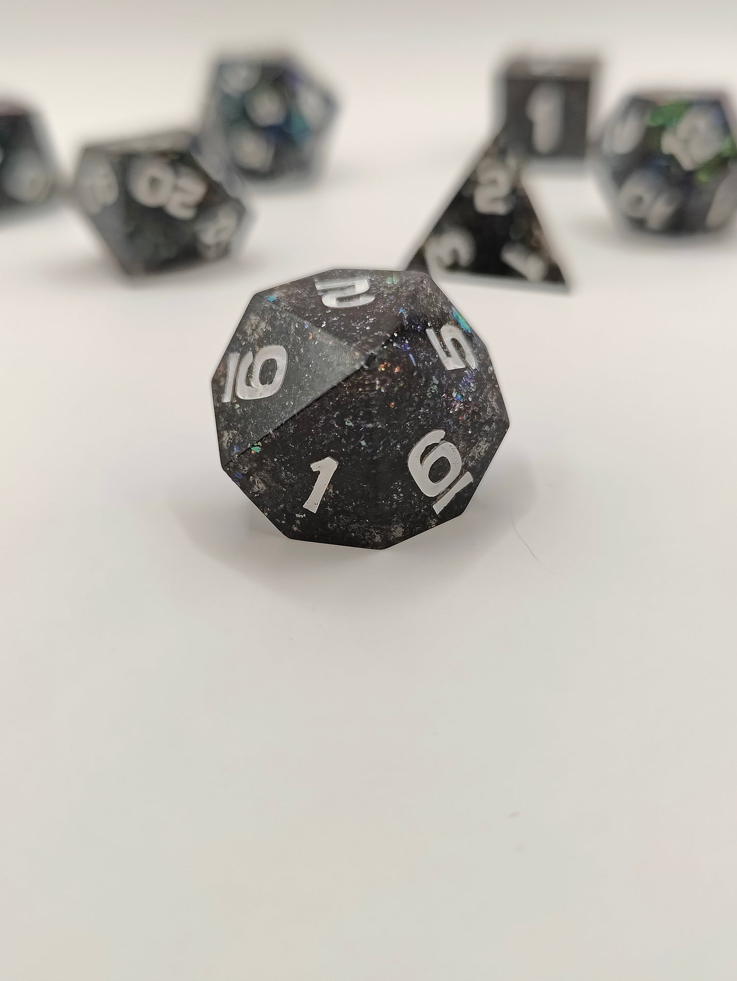 Handmade dice set: Enchanted forest