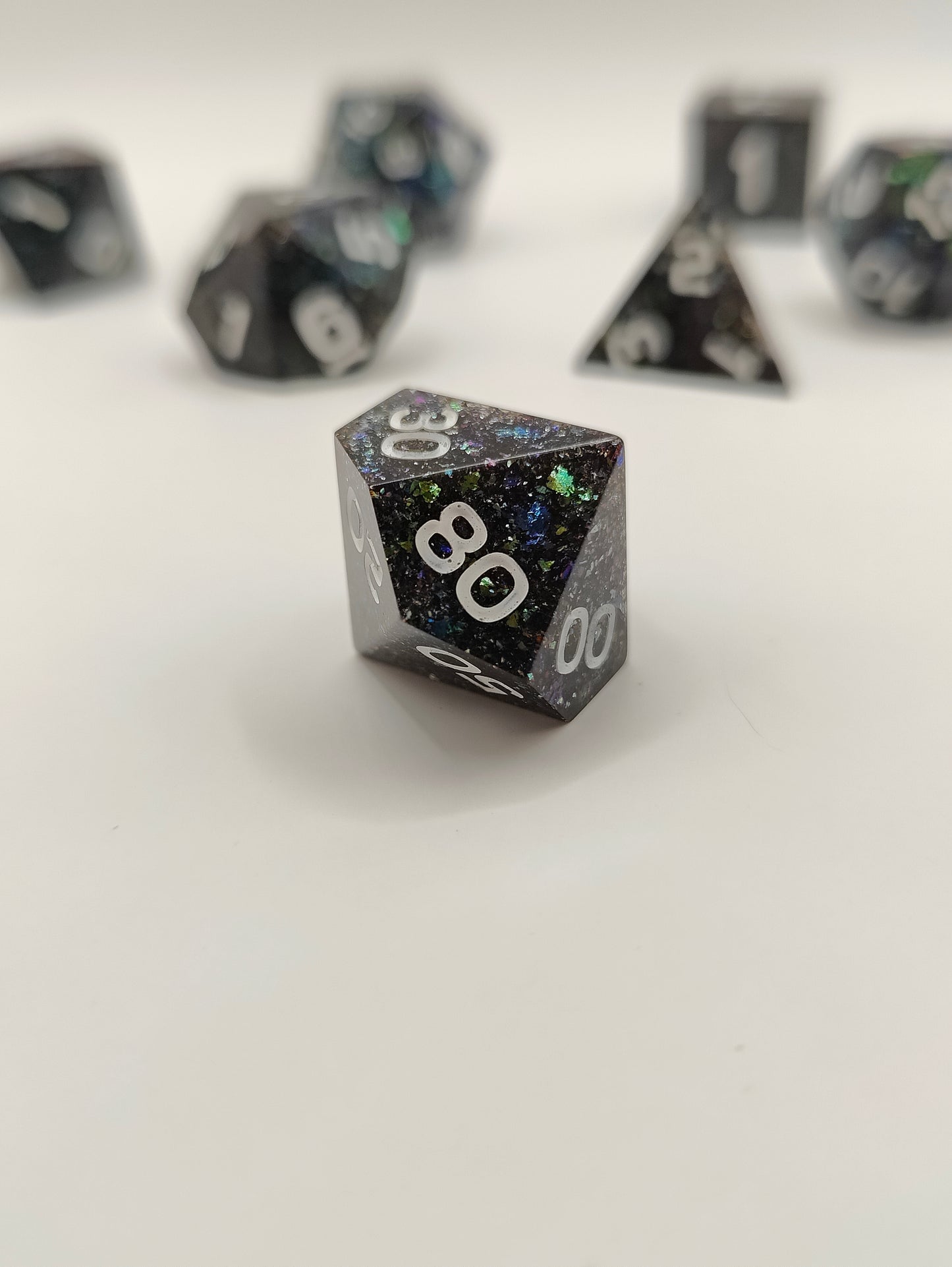 Handmade dice set: Enchanted forest