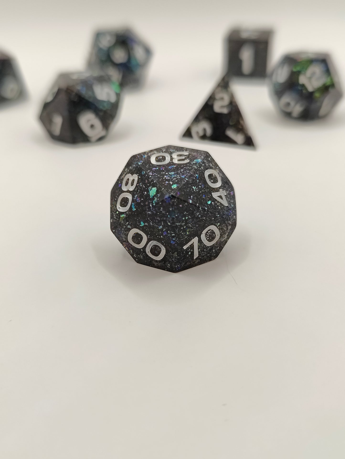 Handmade dice set: Enchanted forest