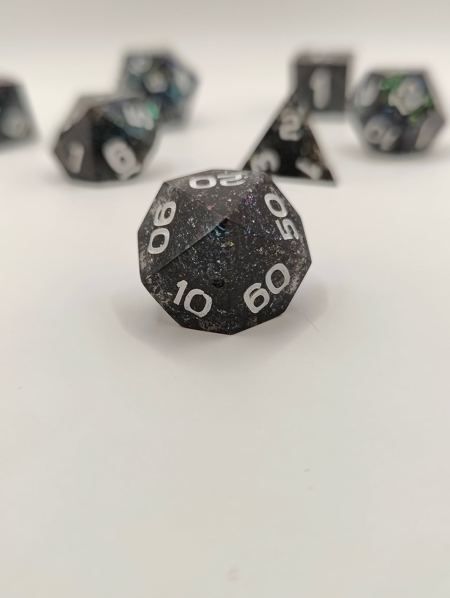 Handmade dice set: Enchanted forest