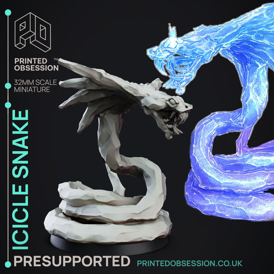 3D printed ice snake mini