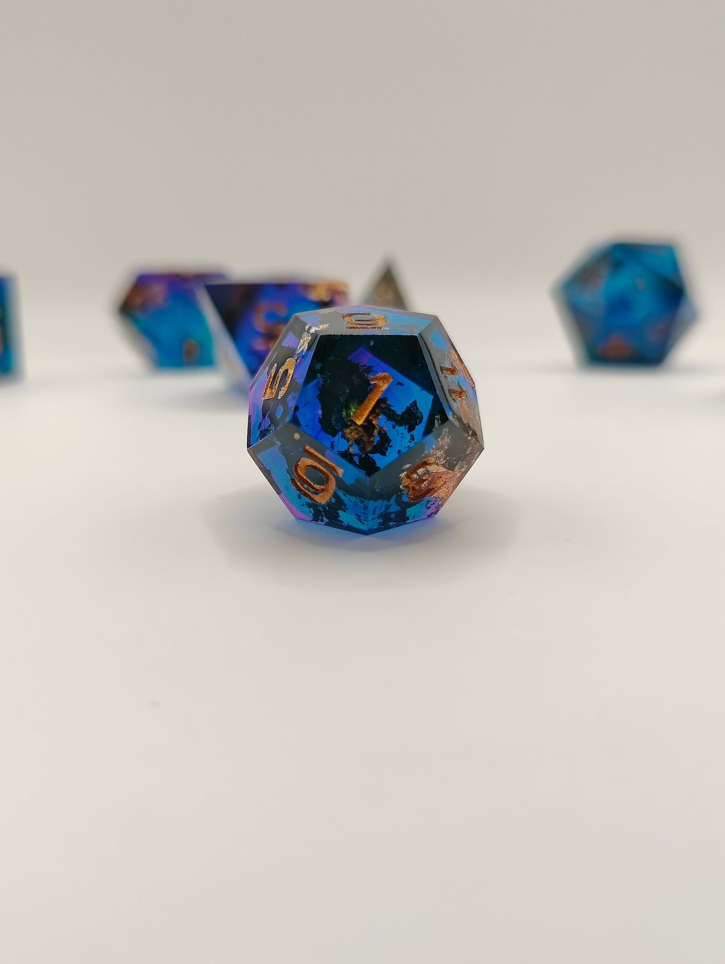 Handmade dice set: Sunken treasure