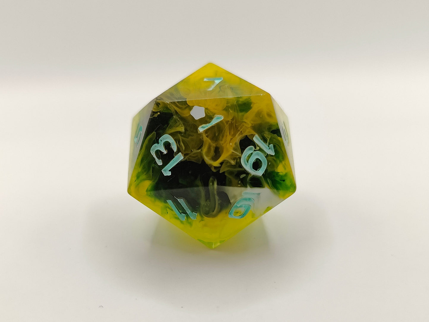 Handmade single D20: Verdant galaxies