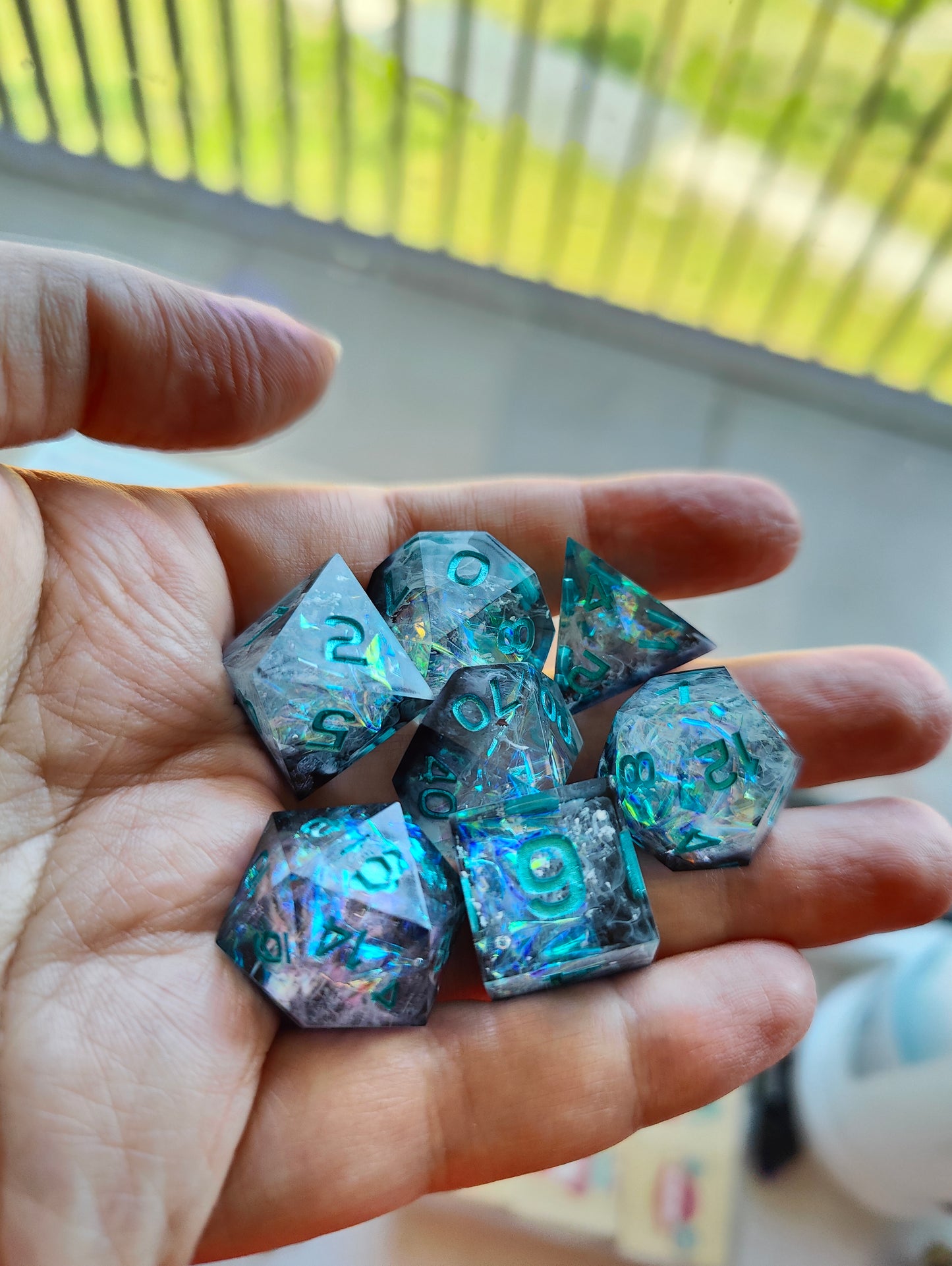 PRE ORDER- Handmade dice set: Mistborn