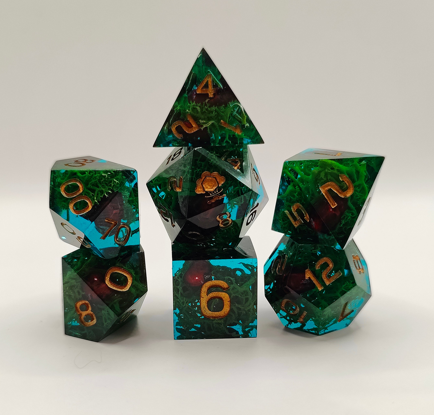 Handmade dice set: Drowned Souls
