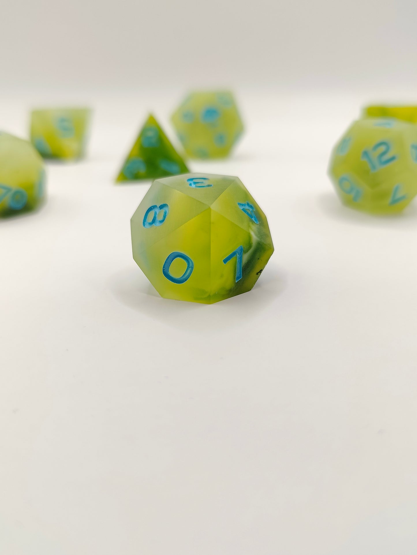 Handmade dice set: Spring treat