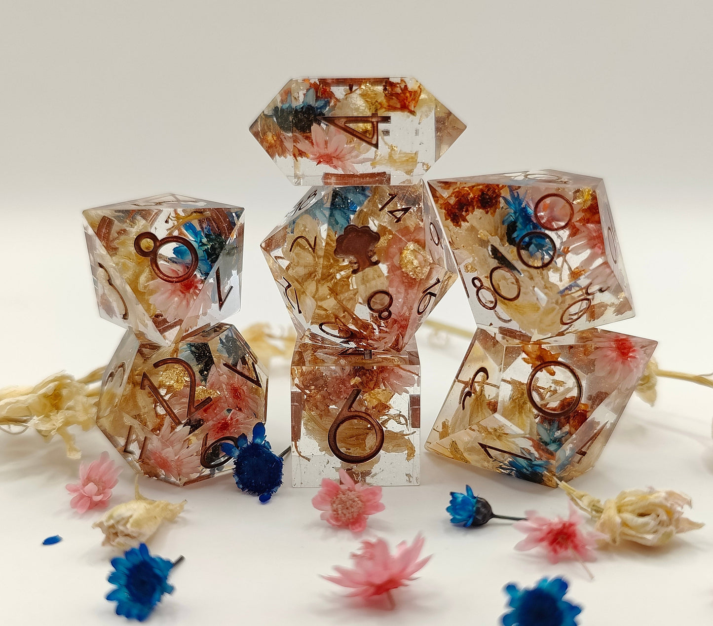 Handmade dice set: Royal wedding