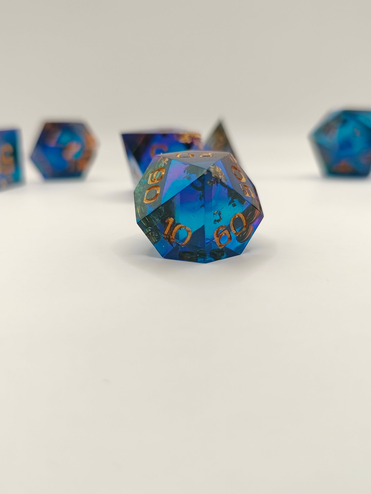 Handmade dice set: Sunken treasure