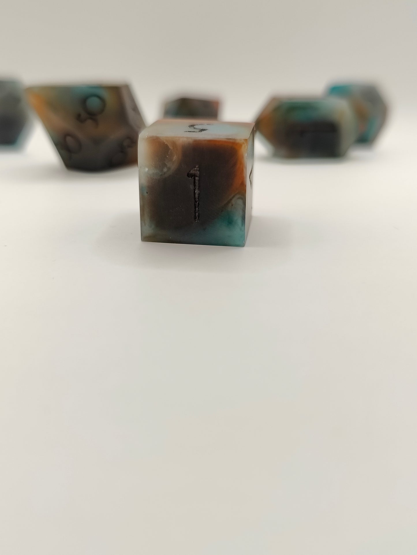 Handmade dice set: Tideworn