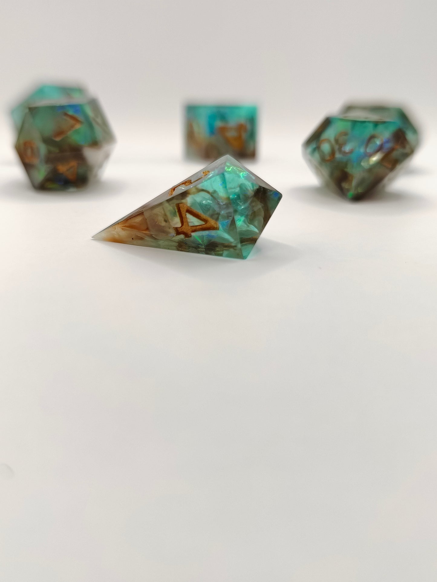 Mini dice set: Lagoon
