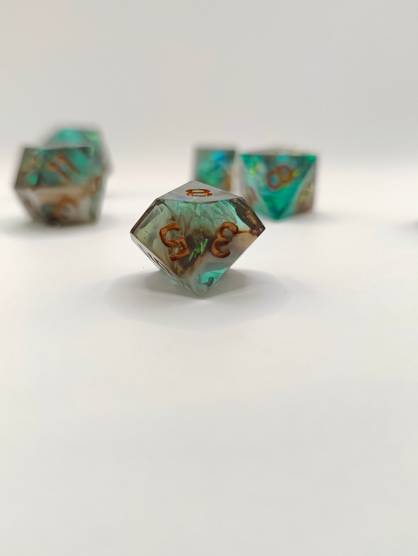 Mini dice set: Lagoon