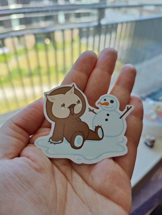 winter owlbear sticker