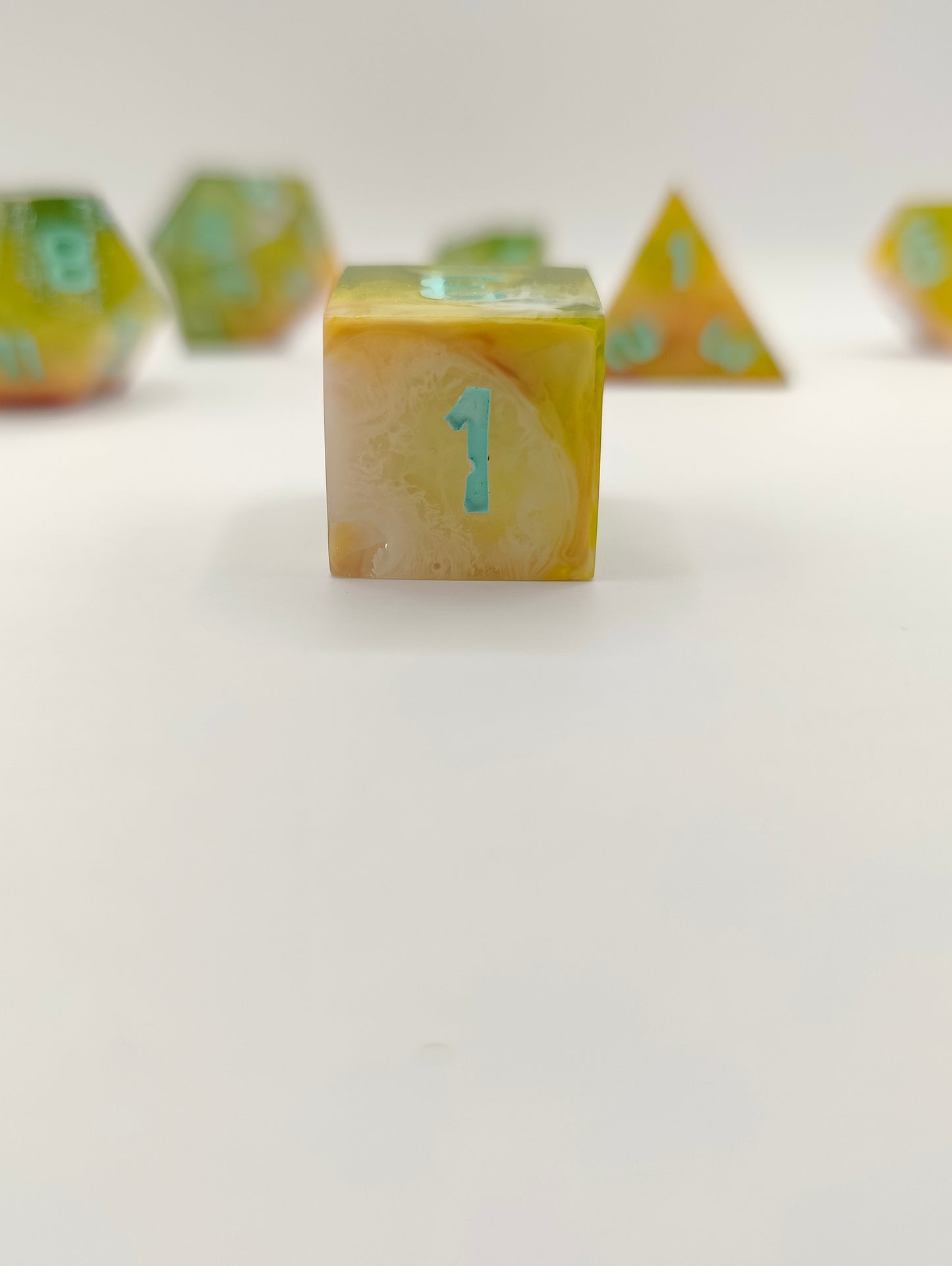 Handmade dice set: Pixie dust