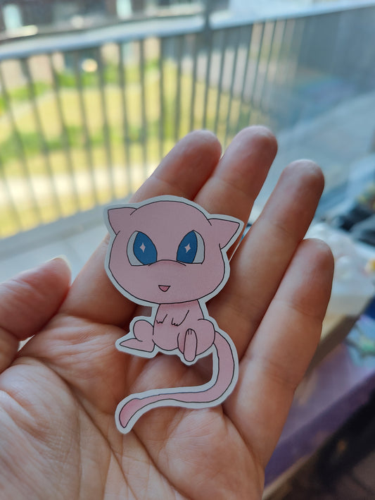 Pink monster sticker