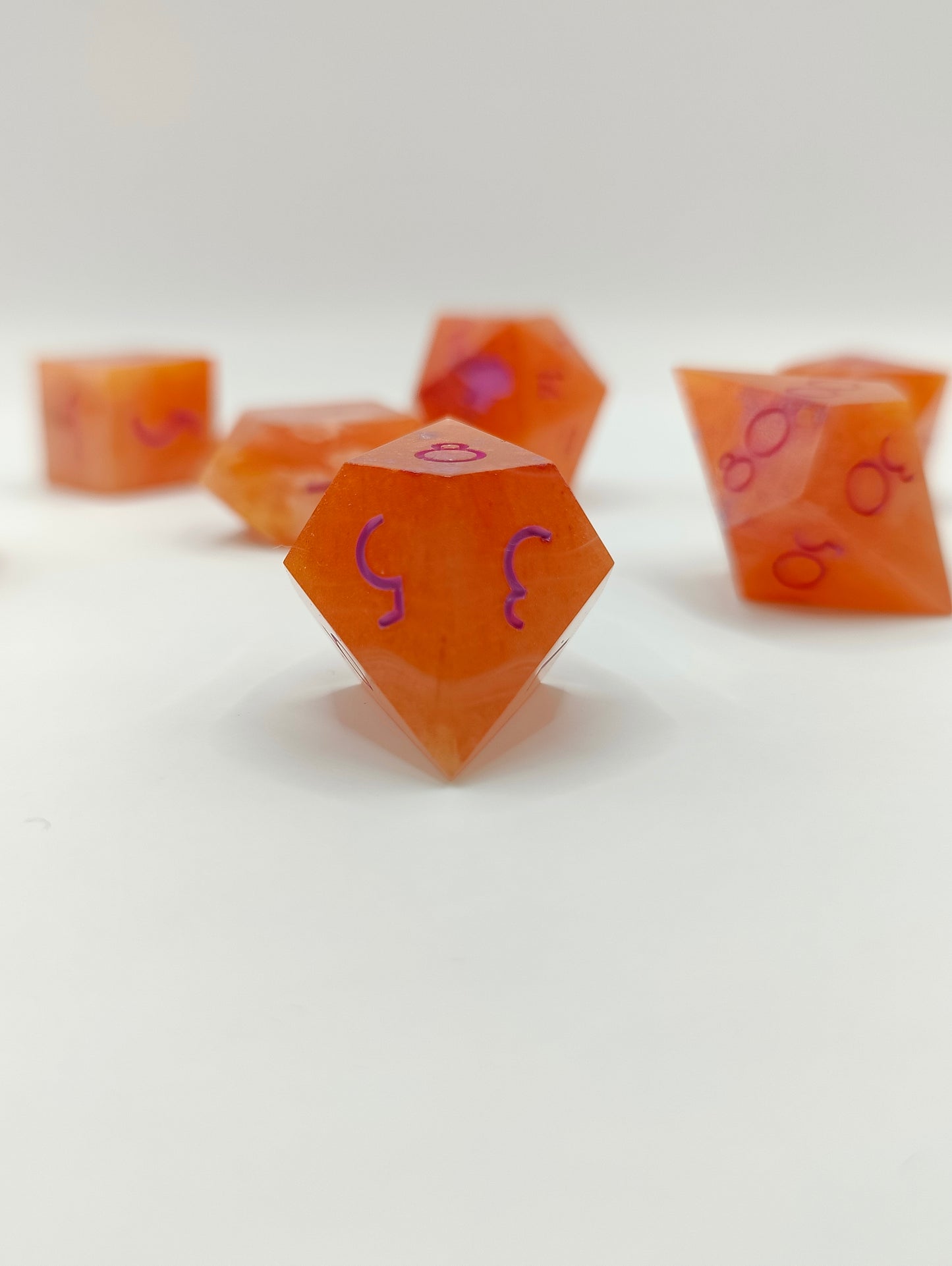 Handmade dice set: Sappho