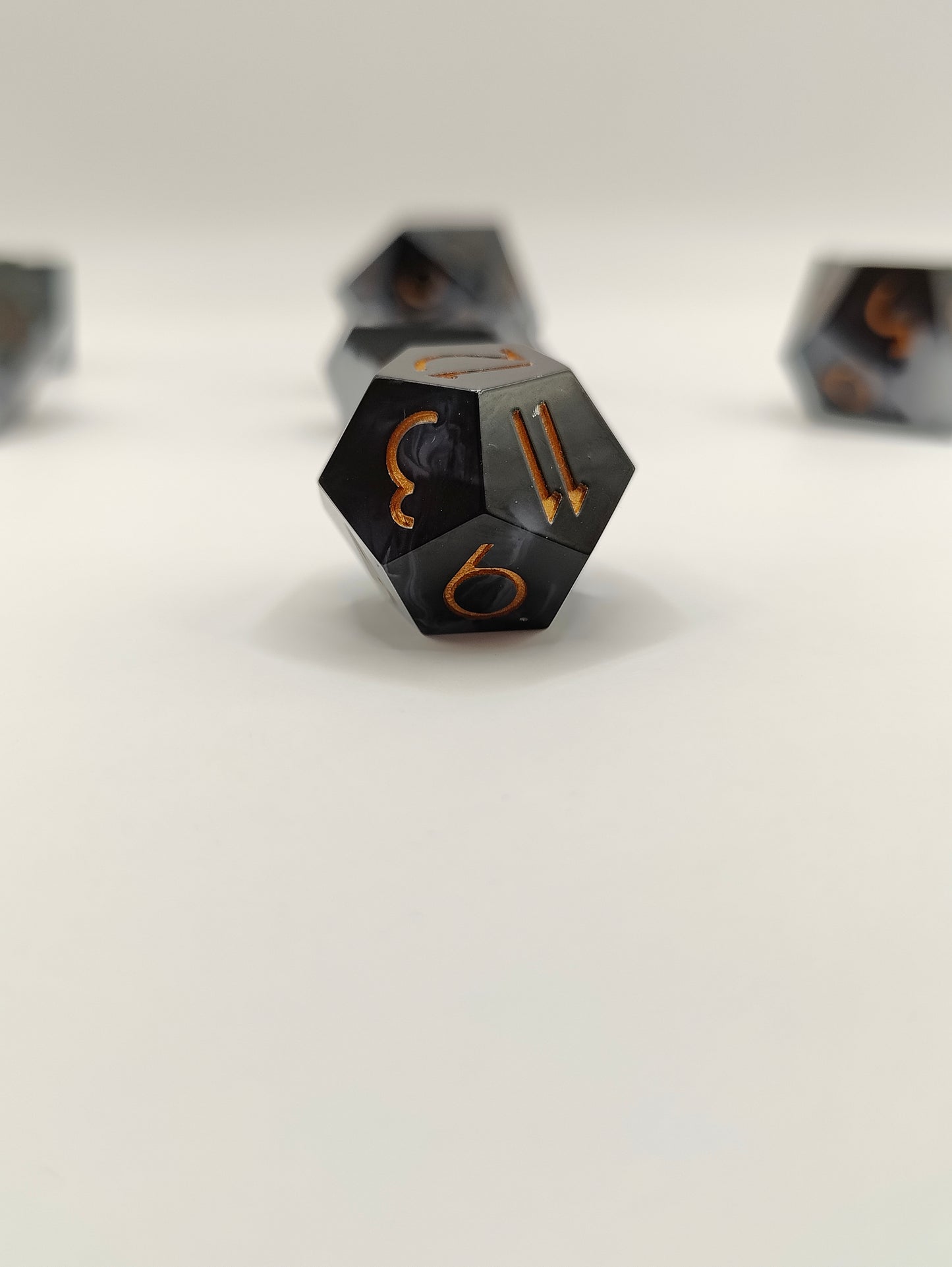 Handmade dice set: Threads of fate