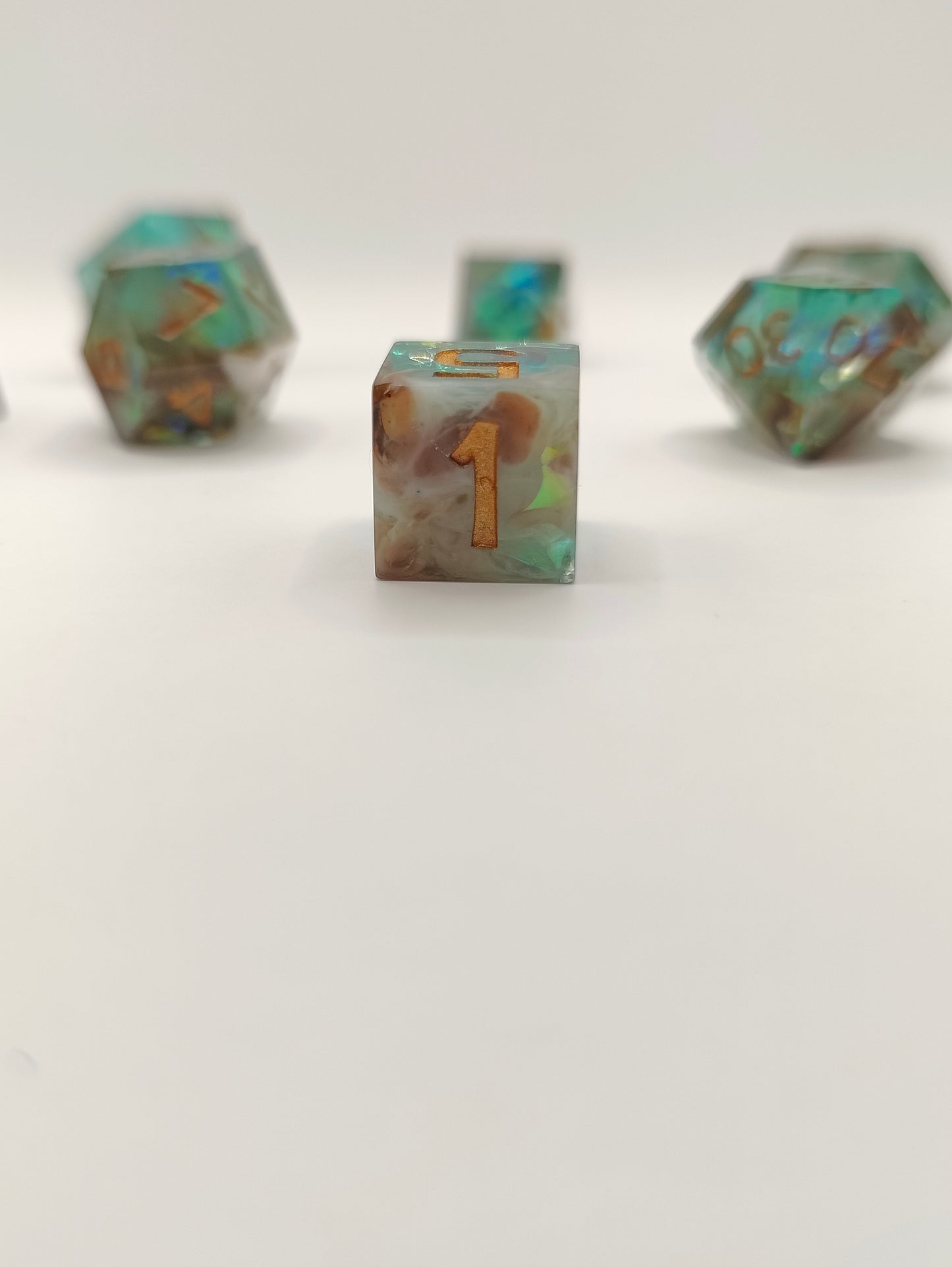 Mini dice set: Lagoon