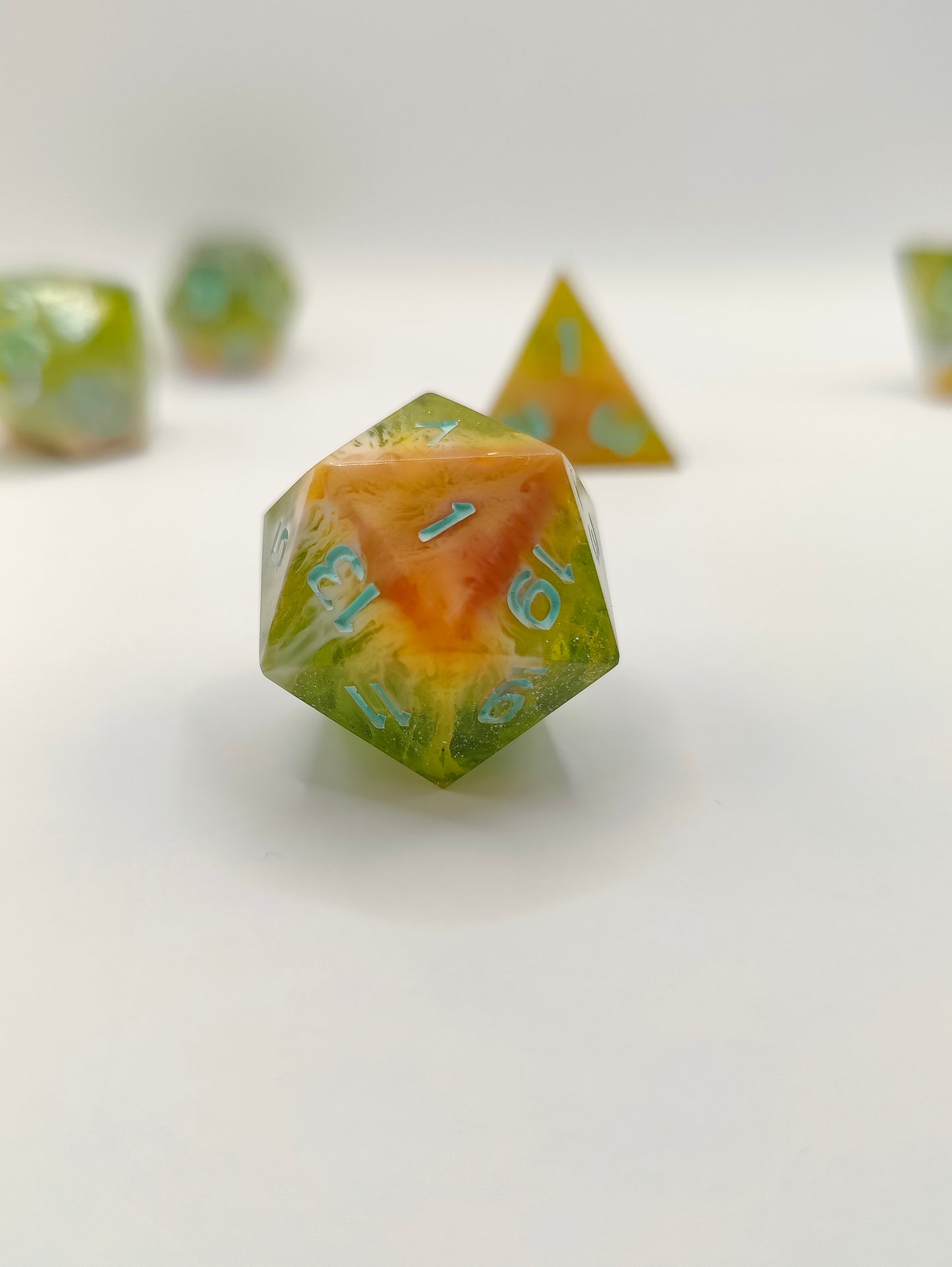 Handmade dice set: Pixie dust