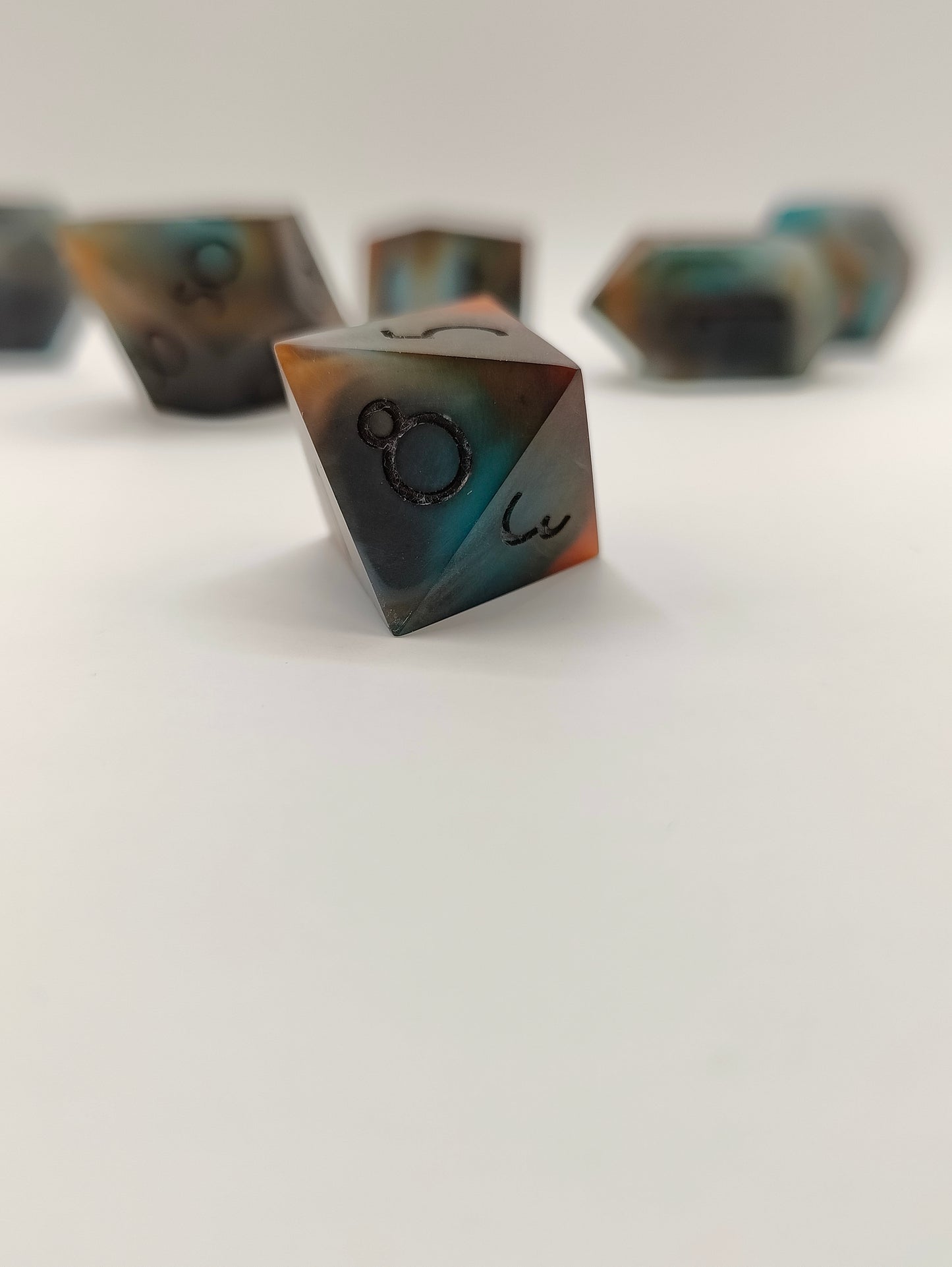 Handmade dice set: Tideworn