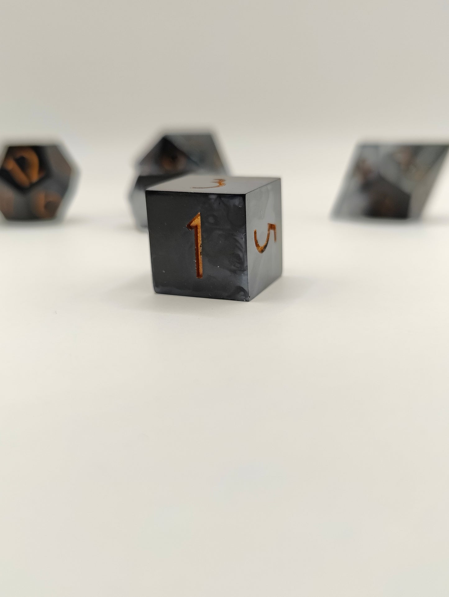 Handmade dice set: Threads of fate