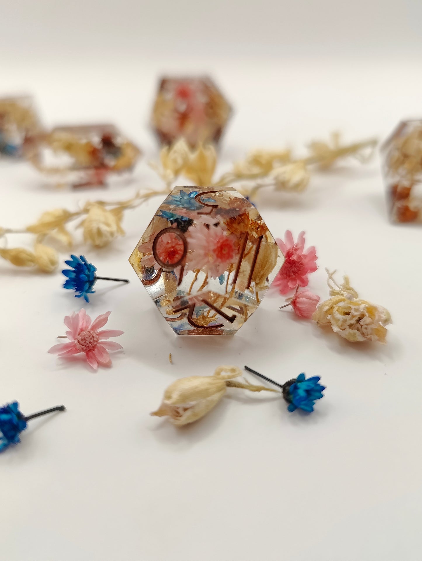 Handmade dice set: Royal wedding