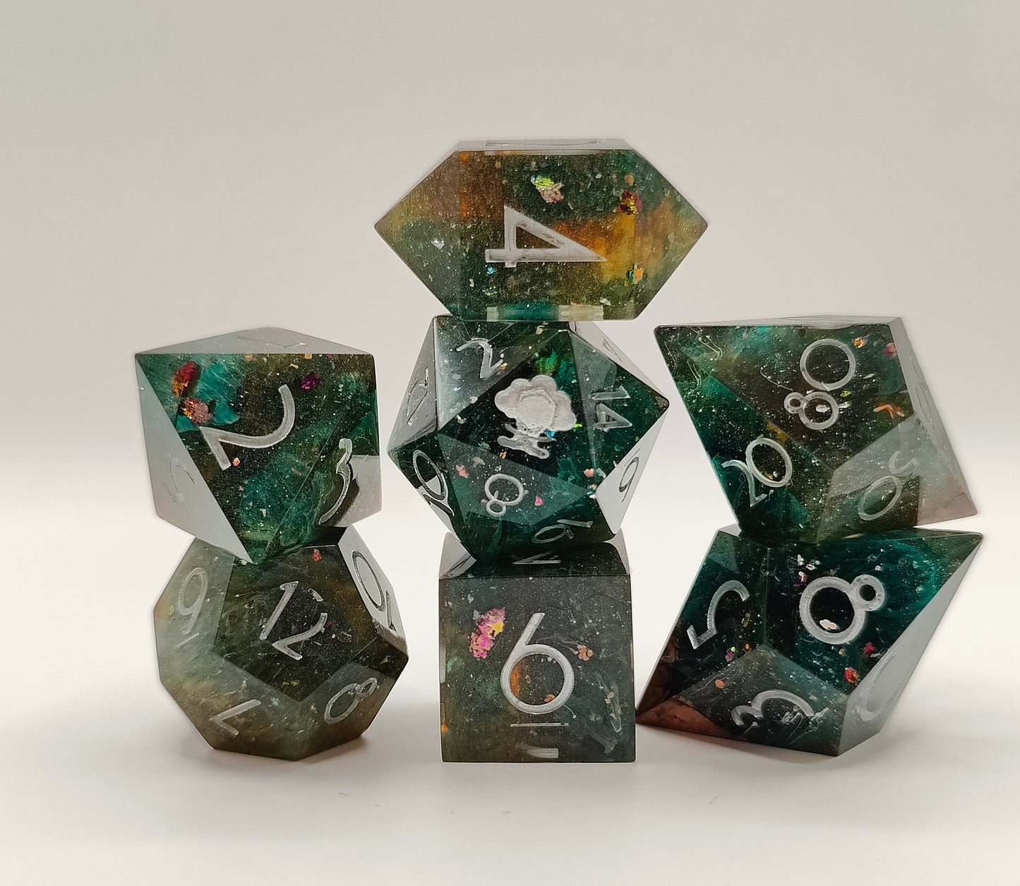 Handmade dice set: Astral Enchantment