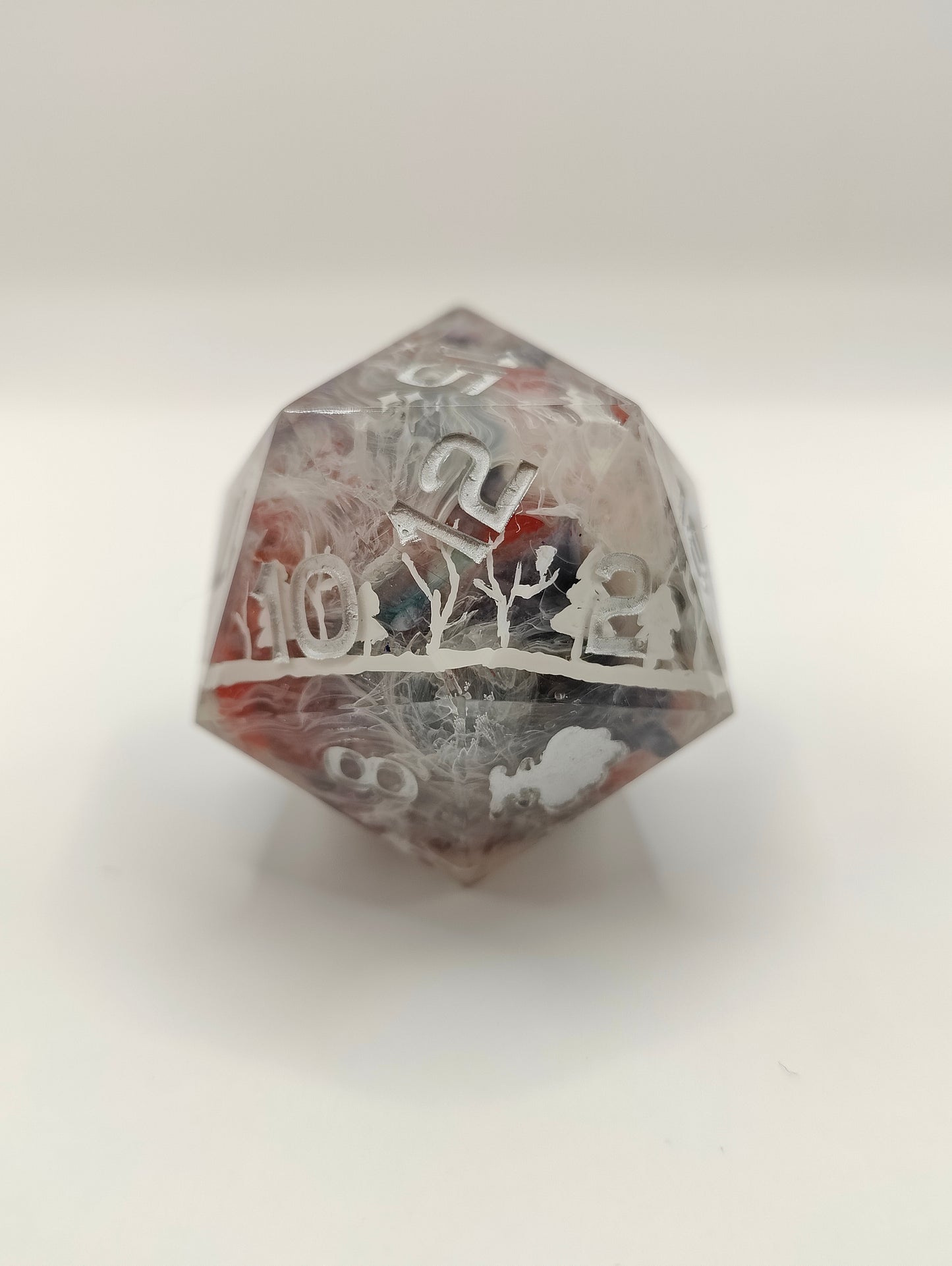 Handmade 40mm D20: Winter landscape