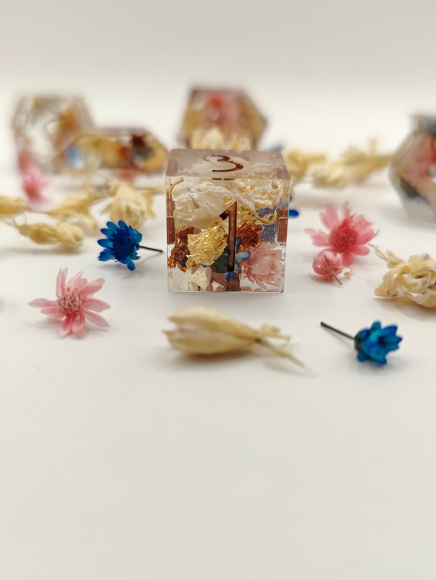 Handmade dice set: Royal wedding