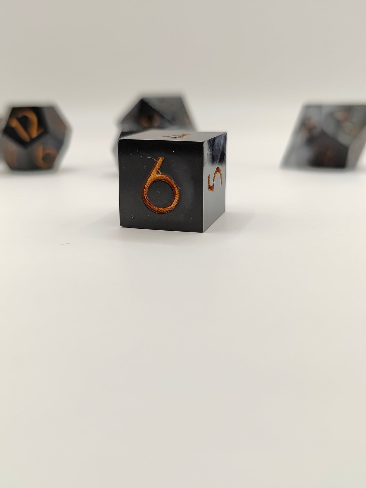 Handmade dice set: Threads of fate