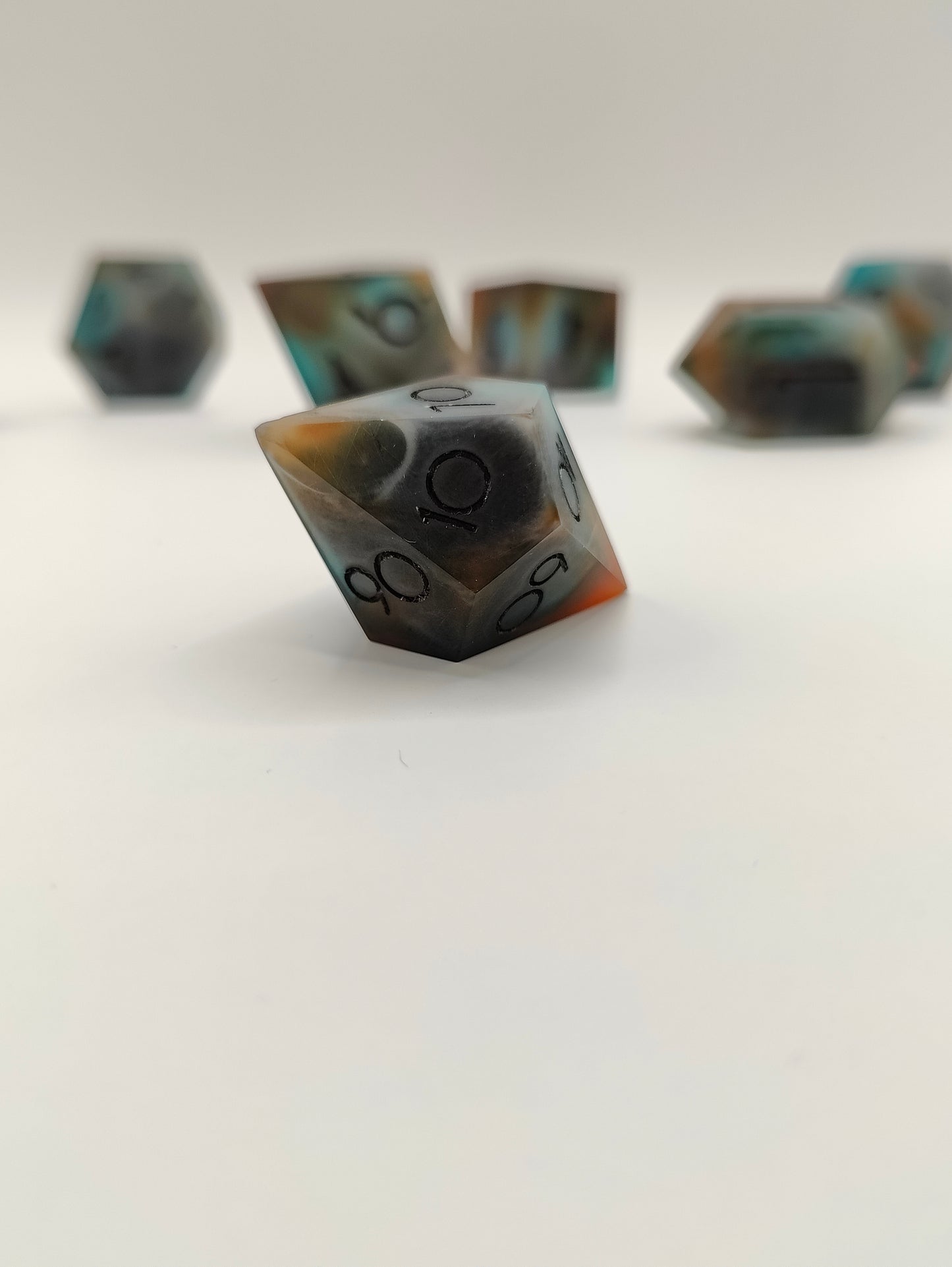 Handmade dice set: Tideworn