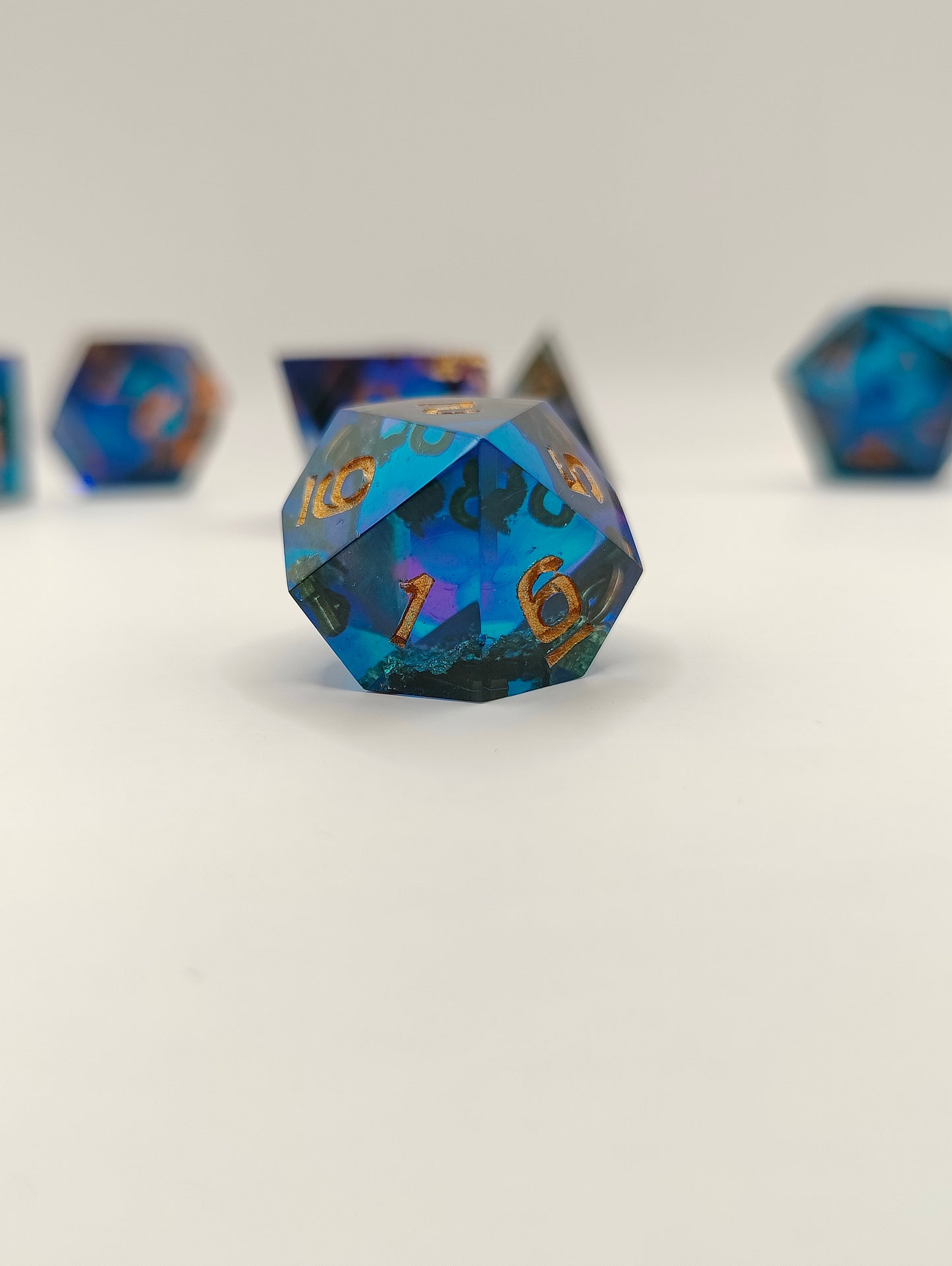 Handmade dice set: Sunken treasure