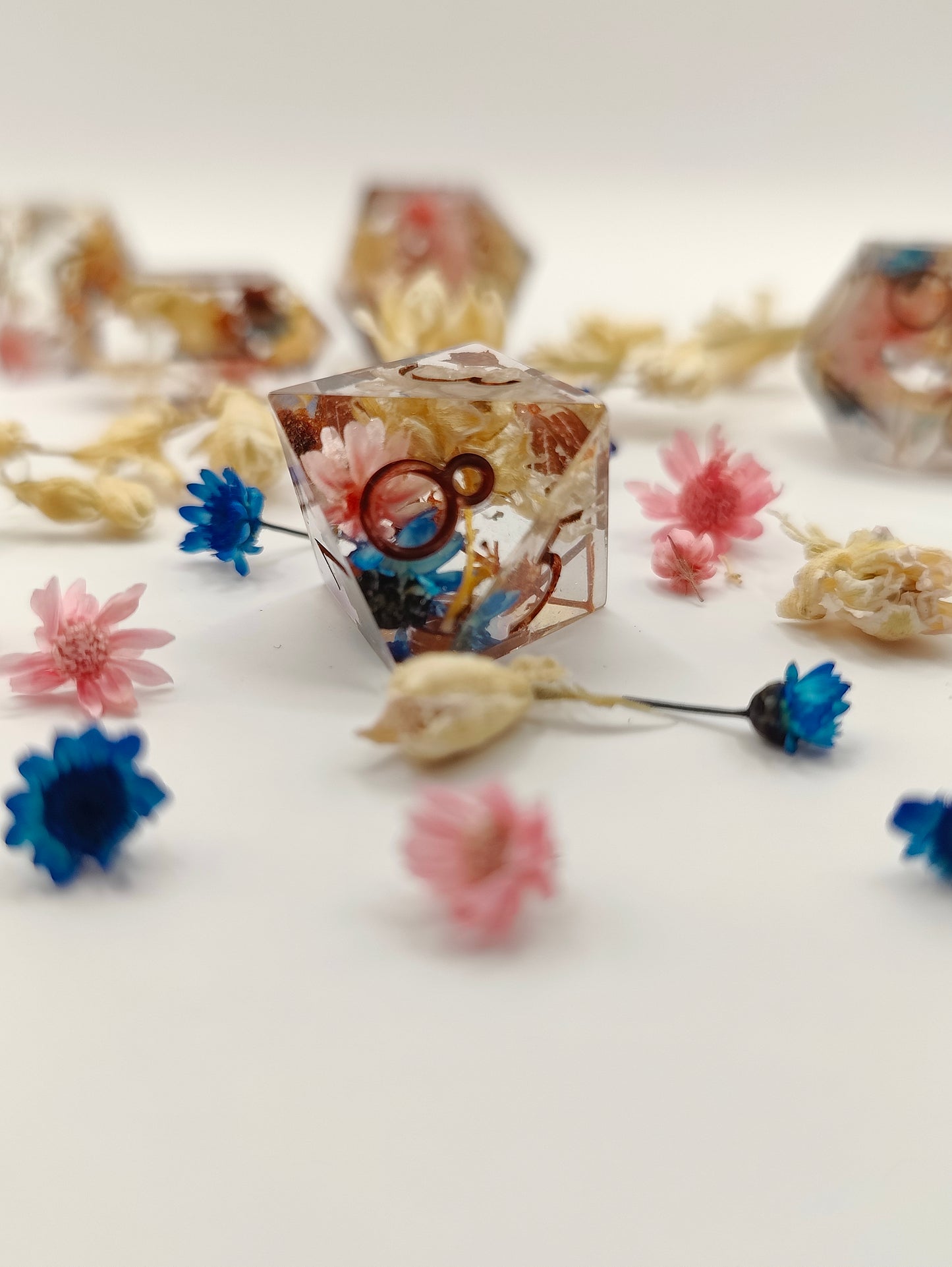 Handmade dice set: Royal wedding