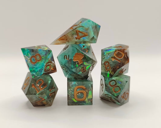 Mini dice set: Lagoon