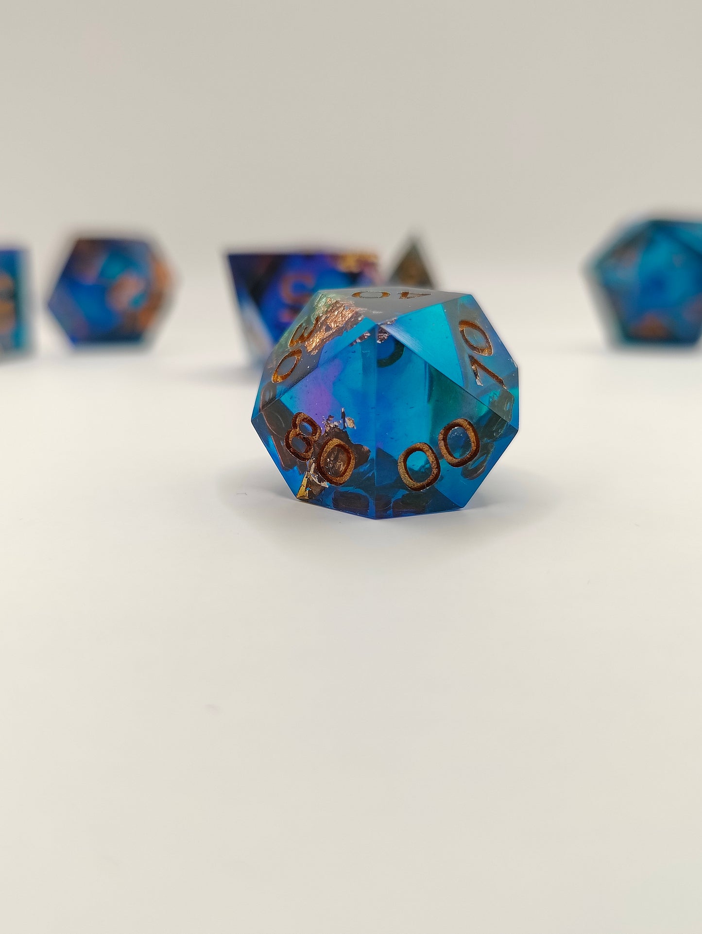 Handmade dice set: Sunken treasure