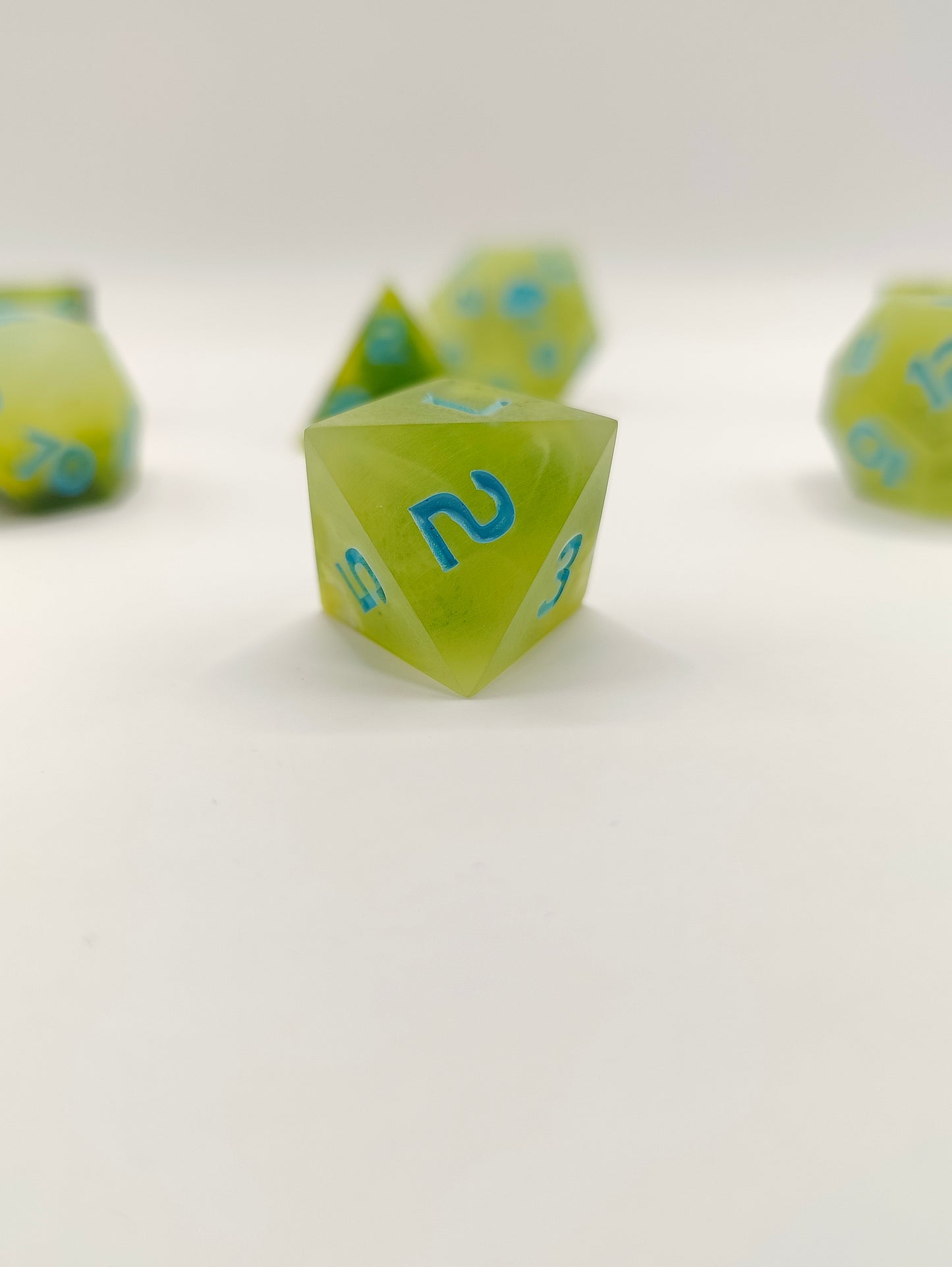 Handmade dice set: Spring treat