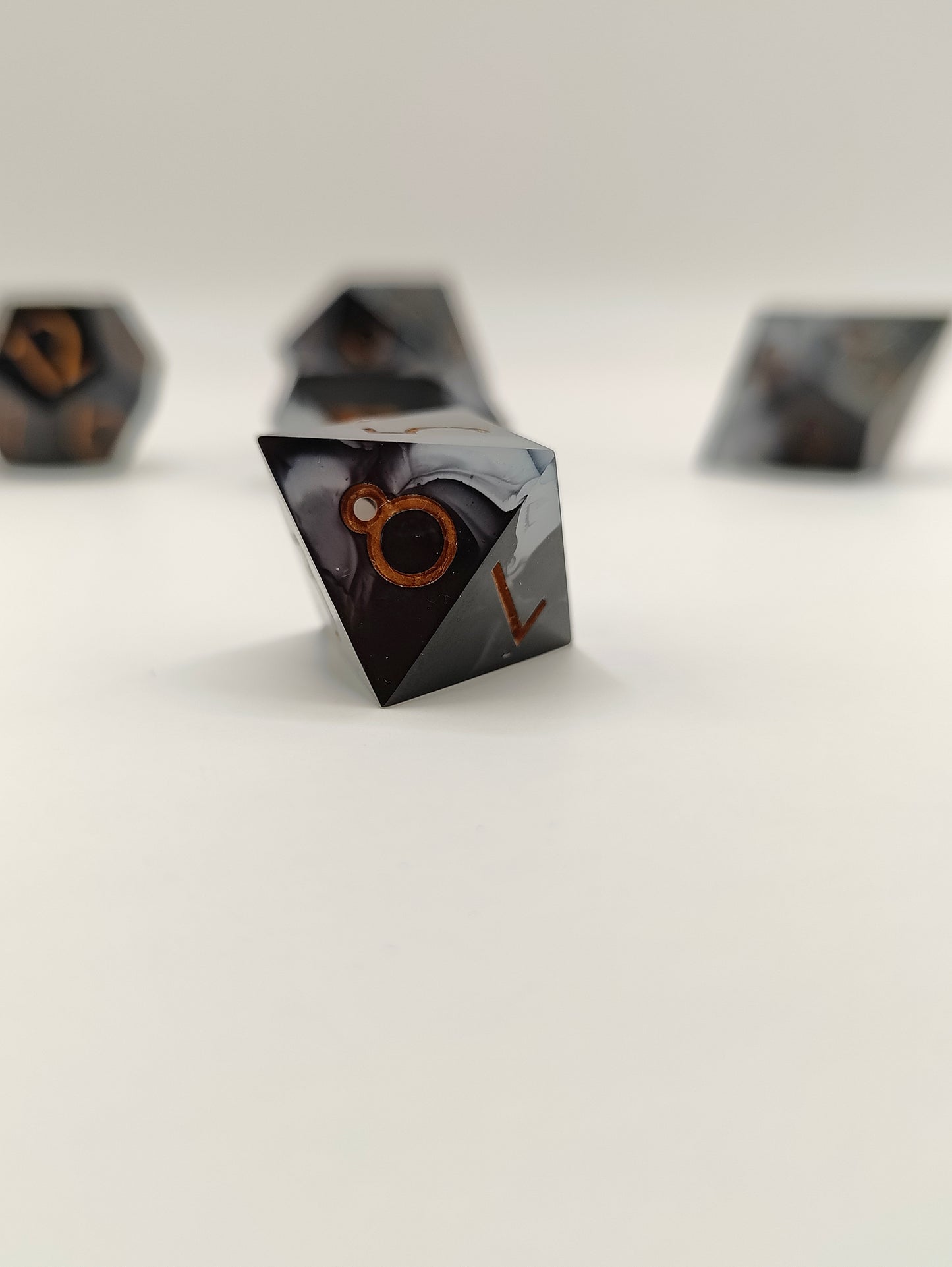 Handmade dice set: Threads of fate
