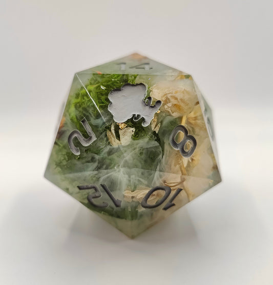 Handmade 40mm D20: Shrouded fables