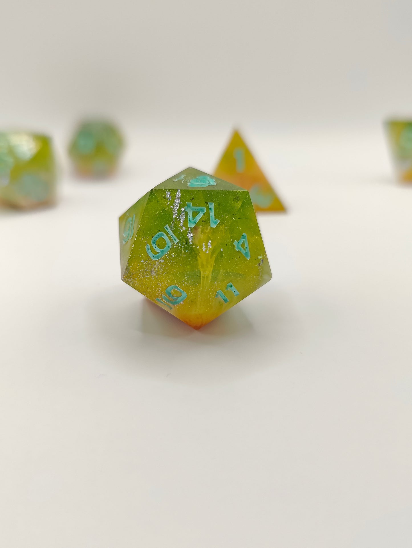 Handmade dice set: Pixie dust