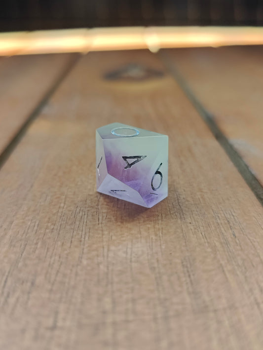 Handmade single D10: Noekclear fallout Purple