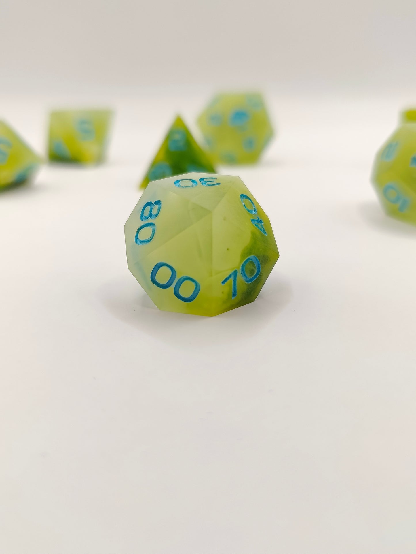 Handmade dice set: Spring treat